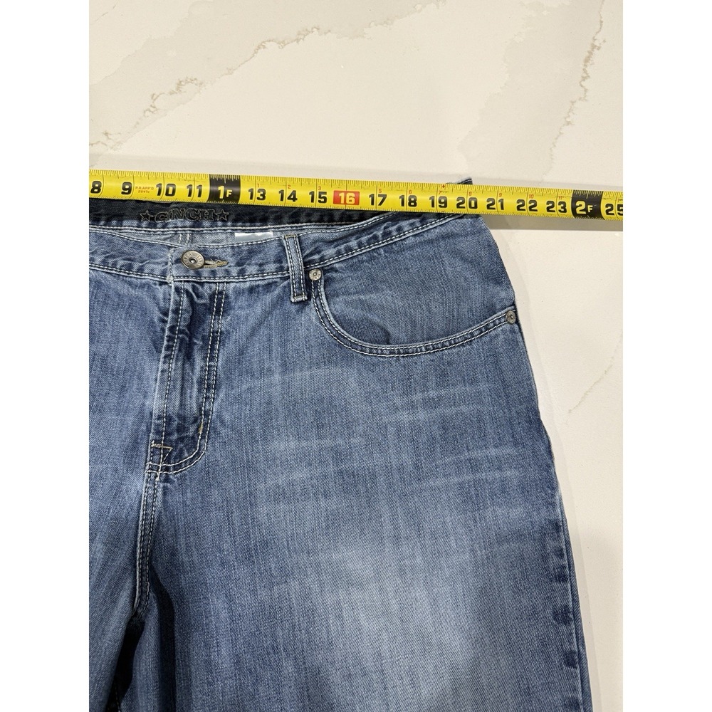 Cinch Jeans Mens 40x34 Dooley Relaxed Fit Blue Light Wash‎ Hand Sanded Bootcut - Picture 7 of 16
